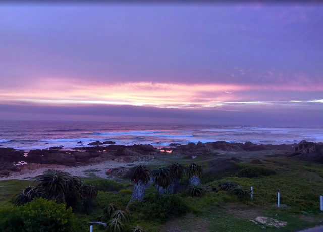 Sunset over the bay
